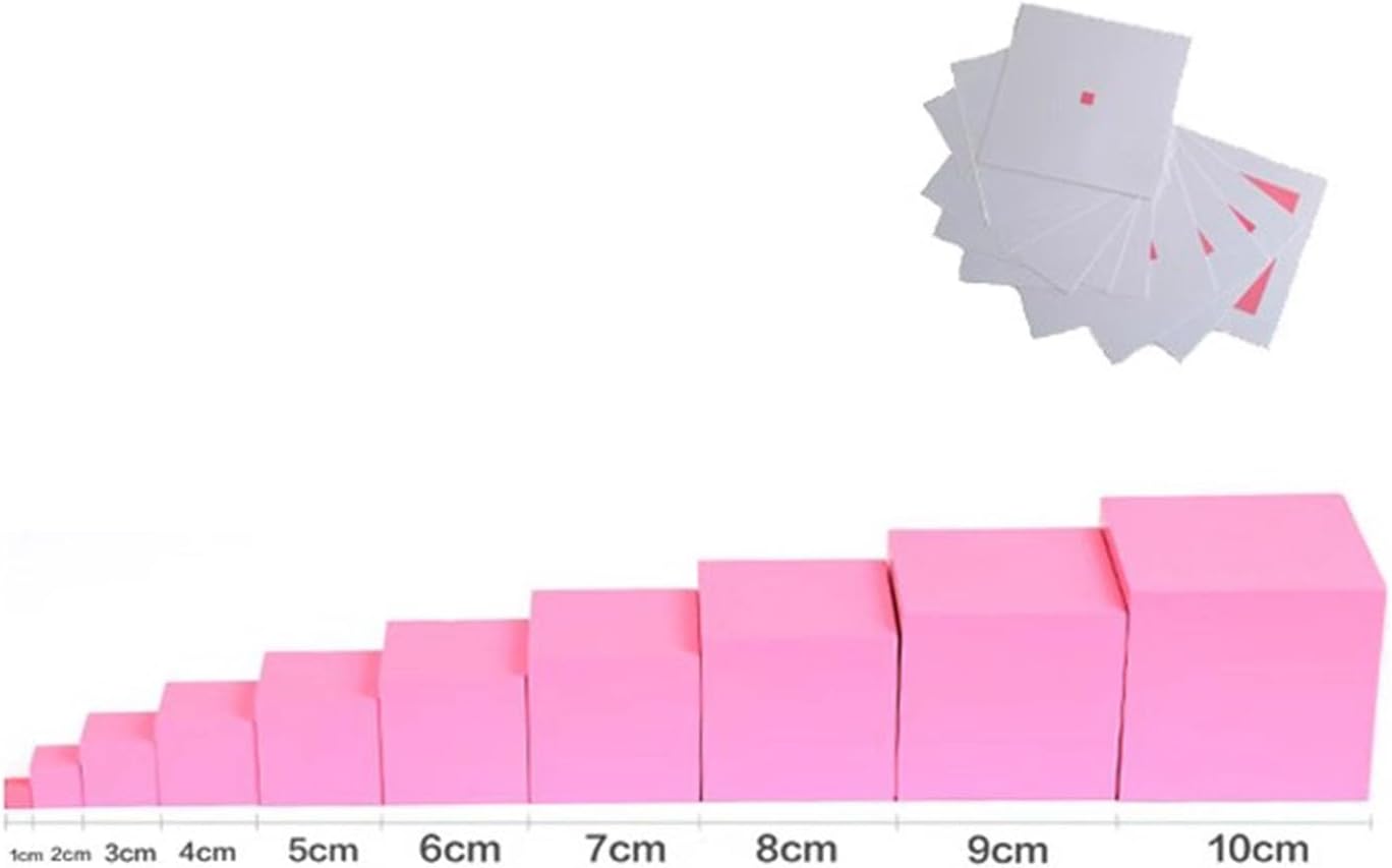 Pink Tower Montessori Teaching AIDS, Kids's Sensory Teaching AIDS And Learning Materials