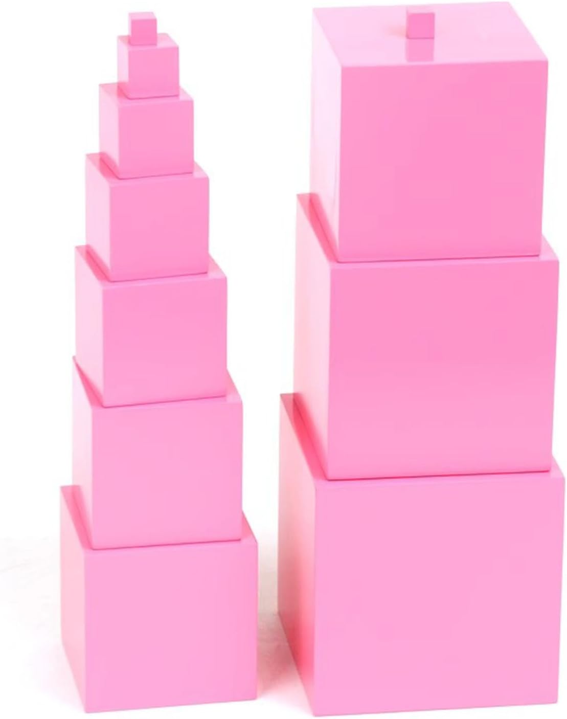 Pink Tower Montessori Teaching AIDS, Kids's Sensory Teaching AIDS And Learning Materials