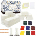 Candle Making Kits for Adults Beginners,Soy Wax for Candle Making,Candle Making Supplies Accessory,Make Your Own Candles,Melting Pot,Fragrance Oils,Candle Tins,Wicks,Dye Wax, Christmas Candle Kit