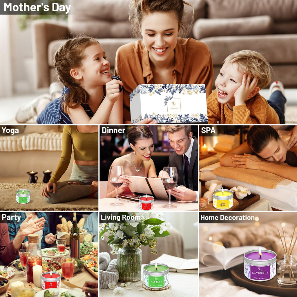 Candle Making Kits for Adults Beginners,Soy Wax for Candle Making,Candle Making Supplies Accessory,Make Your Own Candles,Melting Pot,Fragrance Oils,Candle Tins,Wicks,Dye Wax, Christmas Candle Kit